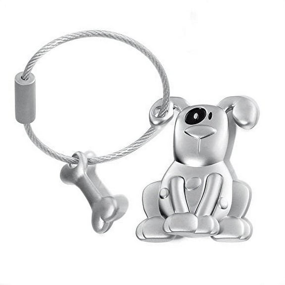 Troika Pete Dog and Bone Keyring (KR1021MA)
