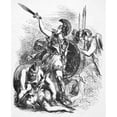thumbnail image 1 of Troilus And Cressida. Nplay By William Shakespeare. Hector Slain By Achilles. Wood Engraving English, 1 of 3