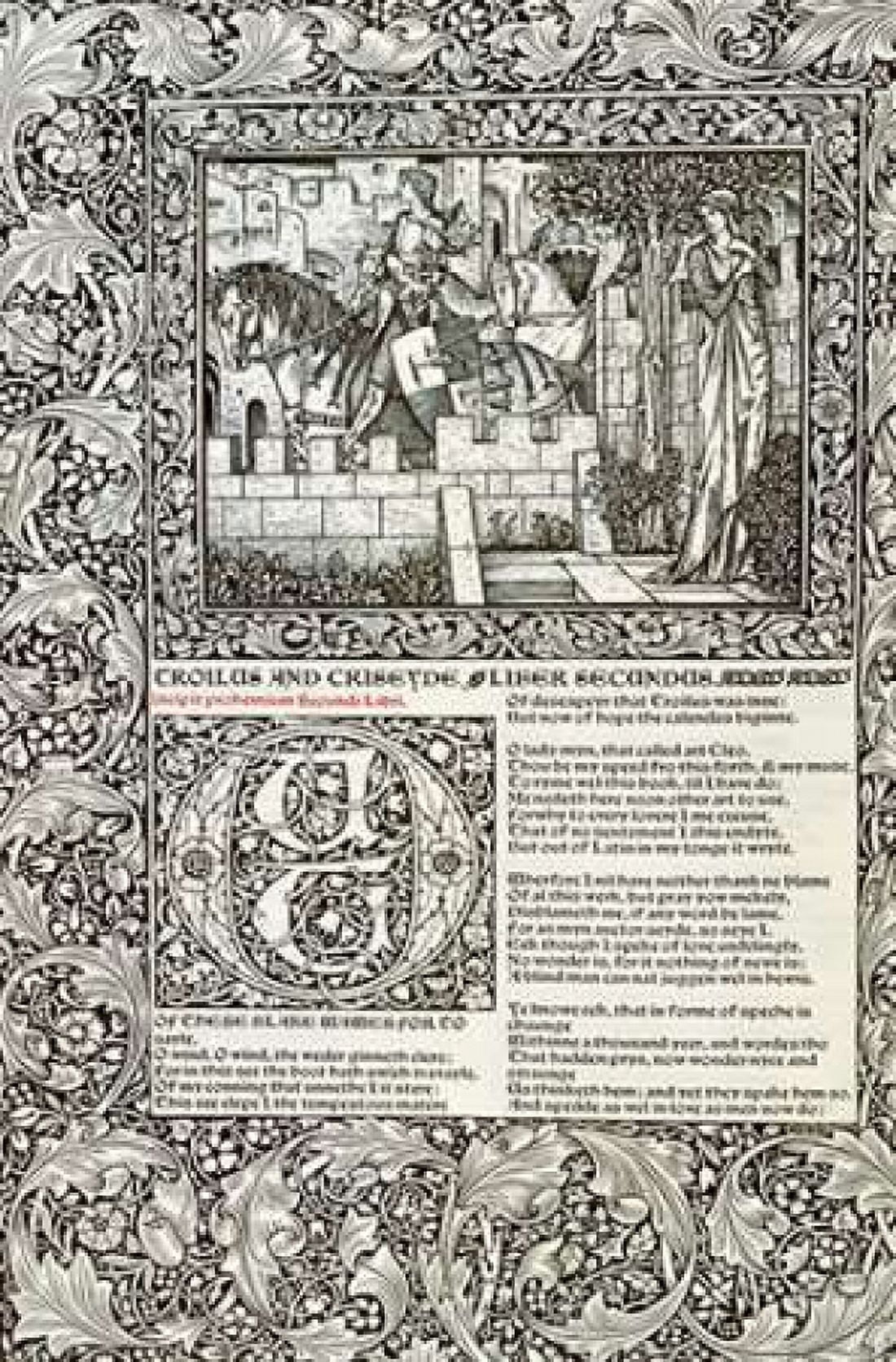 Troilus and Criseyde Liber Secundus Canvas Art - William Morris (24 x 36)
