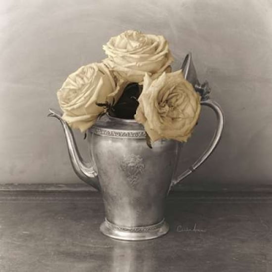 Trois Roses Canvas Art - Cristin Atria (24 x 24)