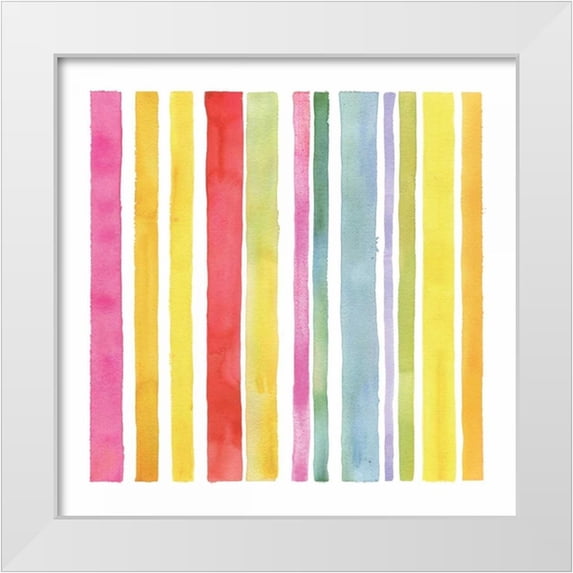 Troise Heidel, Theresa 12x12 White Modern Wood Framed Museum Art Print Titled - Stripes I