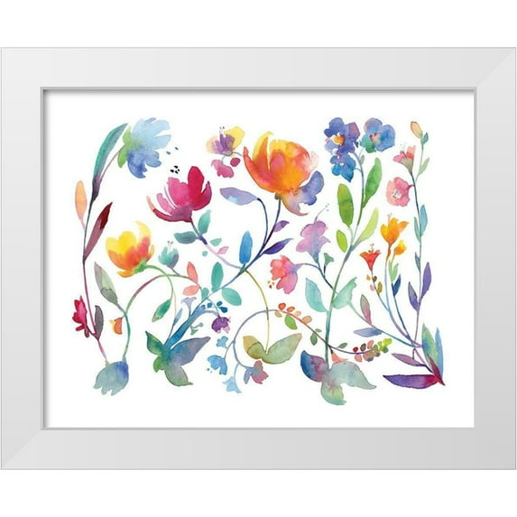 Troise Heidel, Theresa 14x12 White Modern Wood Framed Museum Art Print Titled - Sweet Emotions I