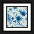 thumbnail image 1 of Troise Heidel, Theresa 20x20 Black Ornate Wood Framed with Double Matting Museum Art Print Titled - Whimsical Blues I, 1 of 4