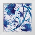 thumbnail image 1 of Troise Heidel, Theresa 20x20 White Modern Wood Framed Museum Art Print Titled - Indigo Swirl III, 1 of 4