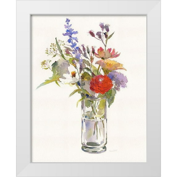 Troise Heidel, Theresa 20x24 White Modern Wood Framed Museum Art Print Titled - Garden Party II