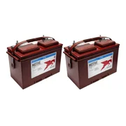Trojan 27TMX 12V Flooded Lead Acid Battery, 105 Ah Set of 2