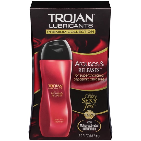 Trojan Arouses & Releases Personal Lubricant, 3 oz. (Pack of 10)