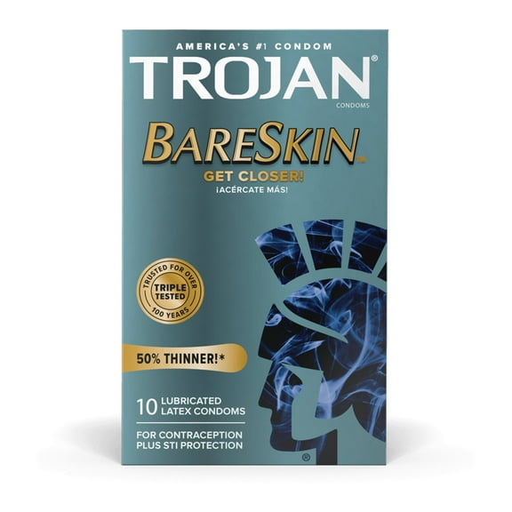 Trojan BareSkin Lubricated Latex Condom (BX/10)