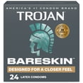 thumbnail image 1 of Trojan Bareskin Designed for a Closer Feel Thin Latex Lubricated Condoms, 24 Count, 1 of 13