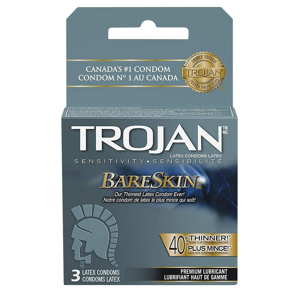 Trojan Bareskin Condoms - Walmart.com