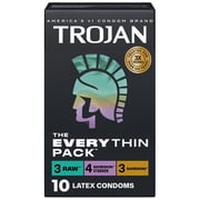 Trojan Bareskin Condoms, Everythin Variety Pack, 10 Count
