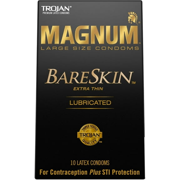 Trojan Bareskin Premium Thin Lubricated Condoms - 10 Count