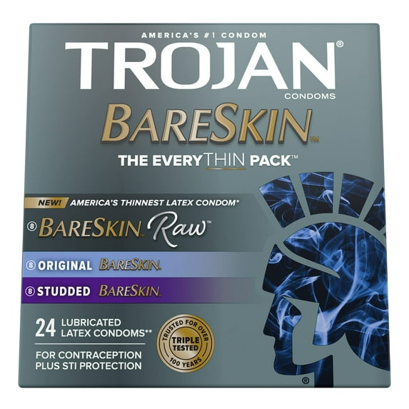 Trojan Condom Bareskin The EveryTHIN Pack (Pack of 8)