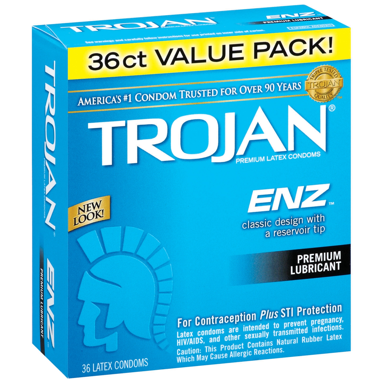 Trojan ENZ Lubricated Condom 93950 Box of 36 - image 1 of 3