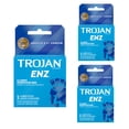 Trojan ENZ Lubricated Condoms, 3 Count (pack of 3) - Walmart Business