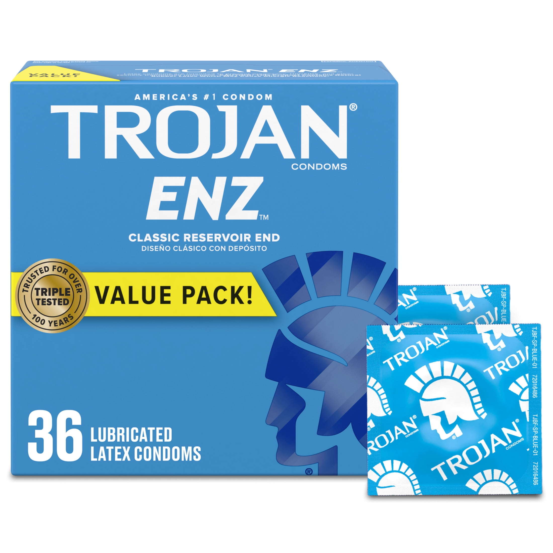 Trojan ENZ Lubricated Condoms, 36 Count Value Pack