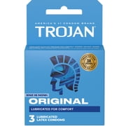 Trojan Original Latex Lubricated Condoms for Men, Classic Straight Shape, 12 Count