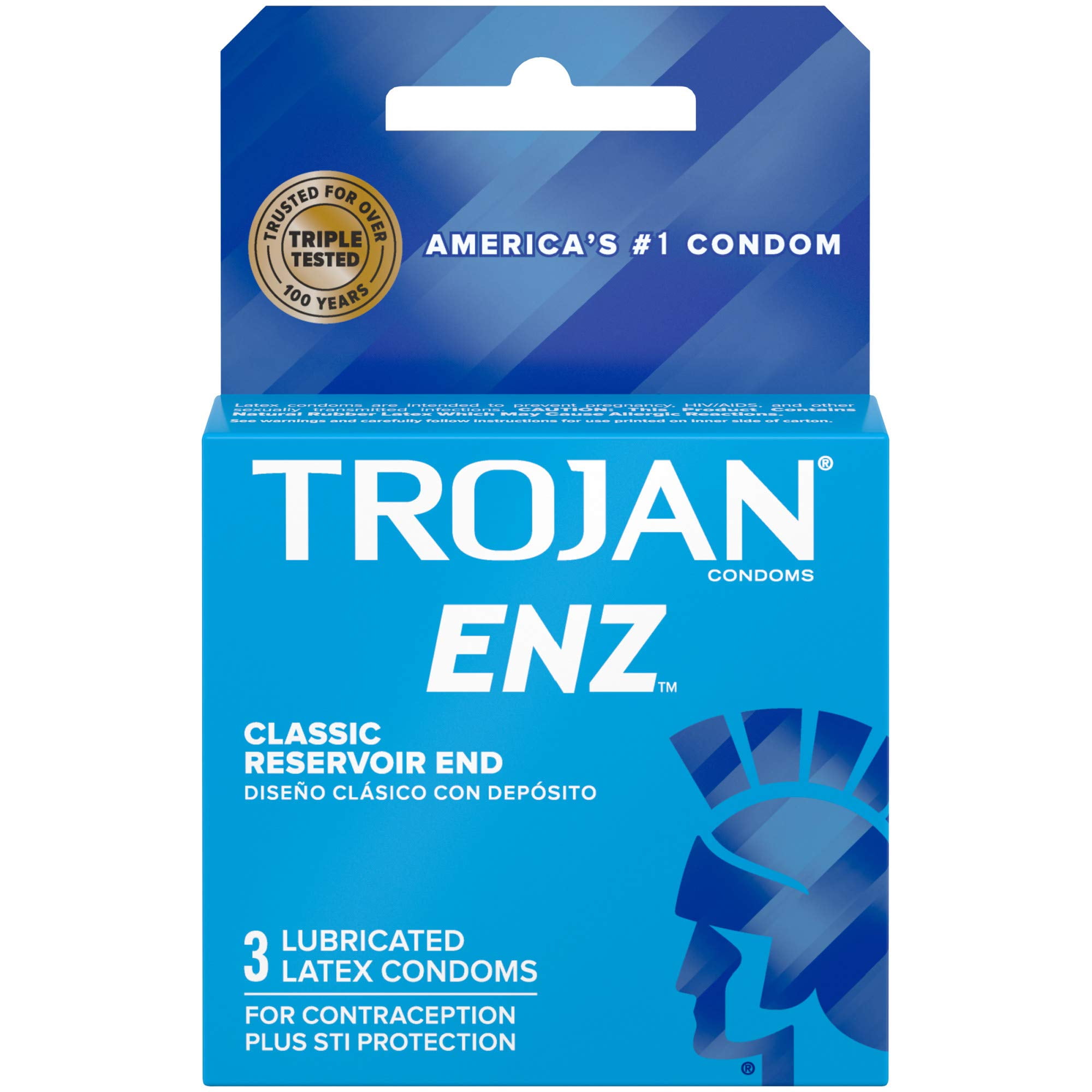 Trojan Enz Premium Lubricated Latex Condoms - 3 Count (Pack of 16) - Walmart.com Trojan Enz Premium Lubricated Latex Condoms - 3 Count (Pack of 16) - Walmart.com