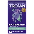 thumbnail image 1 of Trojan Extended Pleasure Climax-Control Latex Lubricated Condoms, 12 Count, 1 of 12
