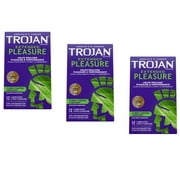 Trojan Extended Pleasure Condoms with Desensitizing Lubricant - 12 Count - Pack of 3