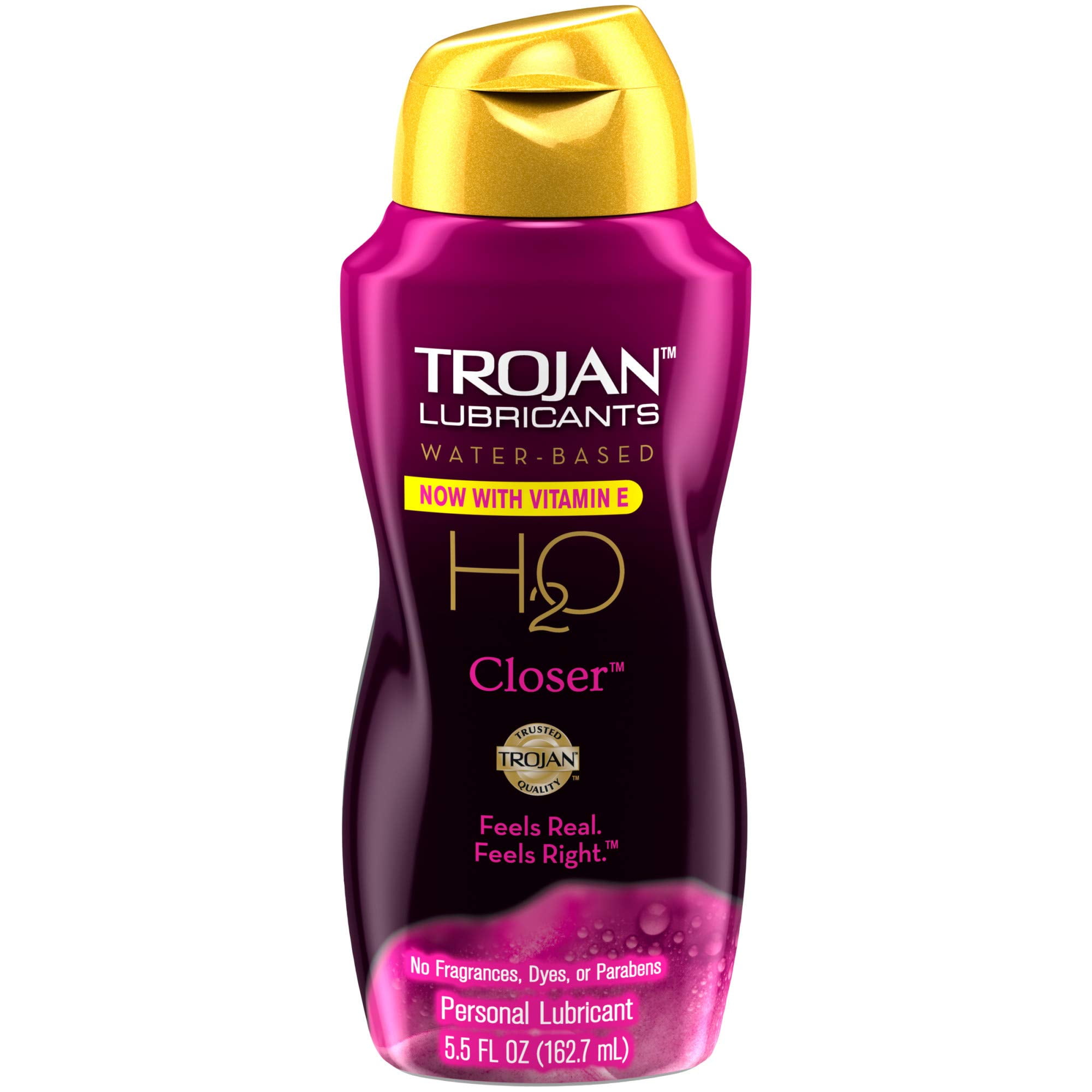 Trojan H2o Closer - Water Based Personal Lubricant (Pack of 4)