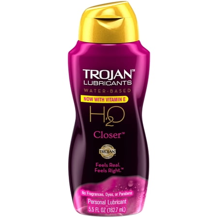 Trojan H2o Closer - Water Based Personal Lubricant (Pack of 4)
