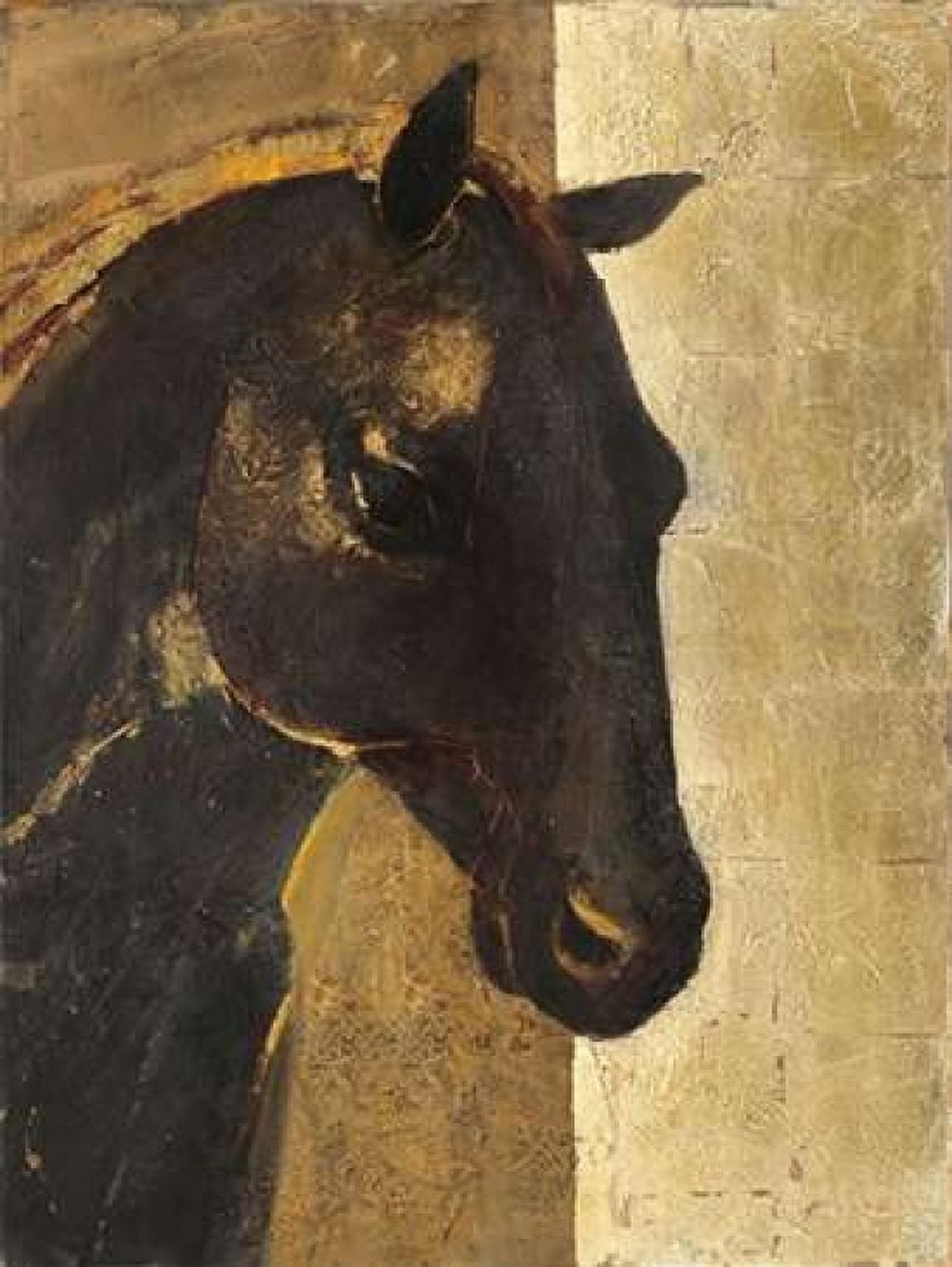 Trojan Horse I Gold Canvas Art - Albena Hristova (22 x 28)