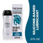 Trojan Infinite Glide Silicone-Based Personal Lubricant, Unscented, 3.0 oz