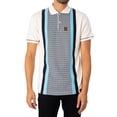 thumbnail image 1 of Trojan Knitted Cotton Pattern Polo Shirt, Beige, 1 of 5