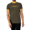 thumbnail image 1 of Trojan Logo Ringer Tee, Green, 1 of 5