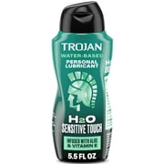Trojan Lubricant H2O Sensitive Touch Water-Based Lubricant, Personal Lubricant, 5.5 Fl Oz
