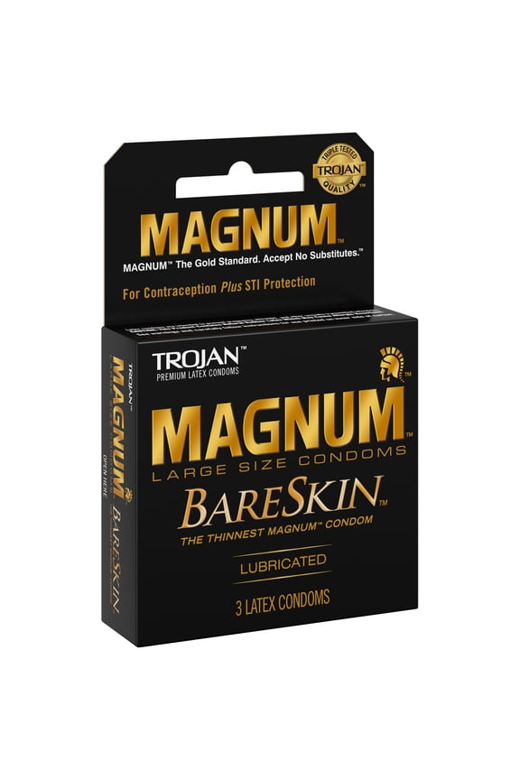 ™ Magnum™ Bareskin™ Condom 3 ct Box.