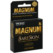 Trojan  Magnum  Bareskin  Condom 3 ct Box.