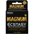 thumbnail image 1 of Magnum Large Size Ecstasy Ultrasmooth Lubricant Condoms 3 Ct Peg, 1 of 4