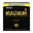 thumbnail image 1 of Trojan Magnum Lubricated Large Condoms, Lubricated Condoms, 36 Count Pack, 1 of 13