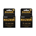 thumbnail image 1 of Trojan Magnum Thin Ultrasmooth Lubricant Large Size Condoms - 3 Ea, 2 Pack, 1 of 2