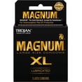 thumbnail image 1 of Trojan Magnum XL Large Size Lubricated Latex Condoms - 3 Count, 1 of 2