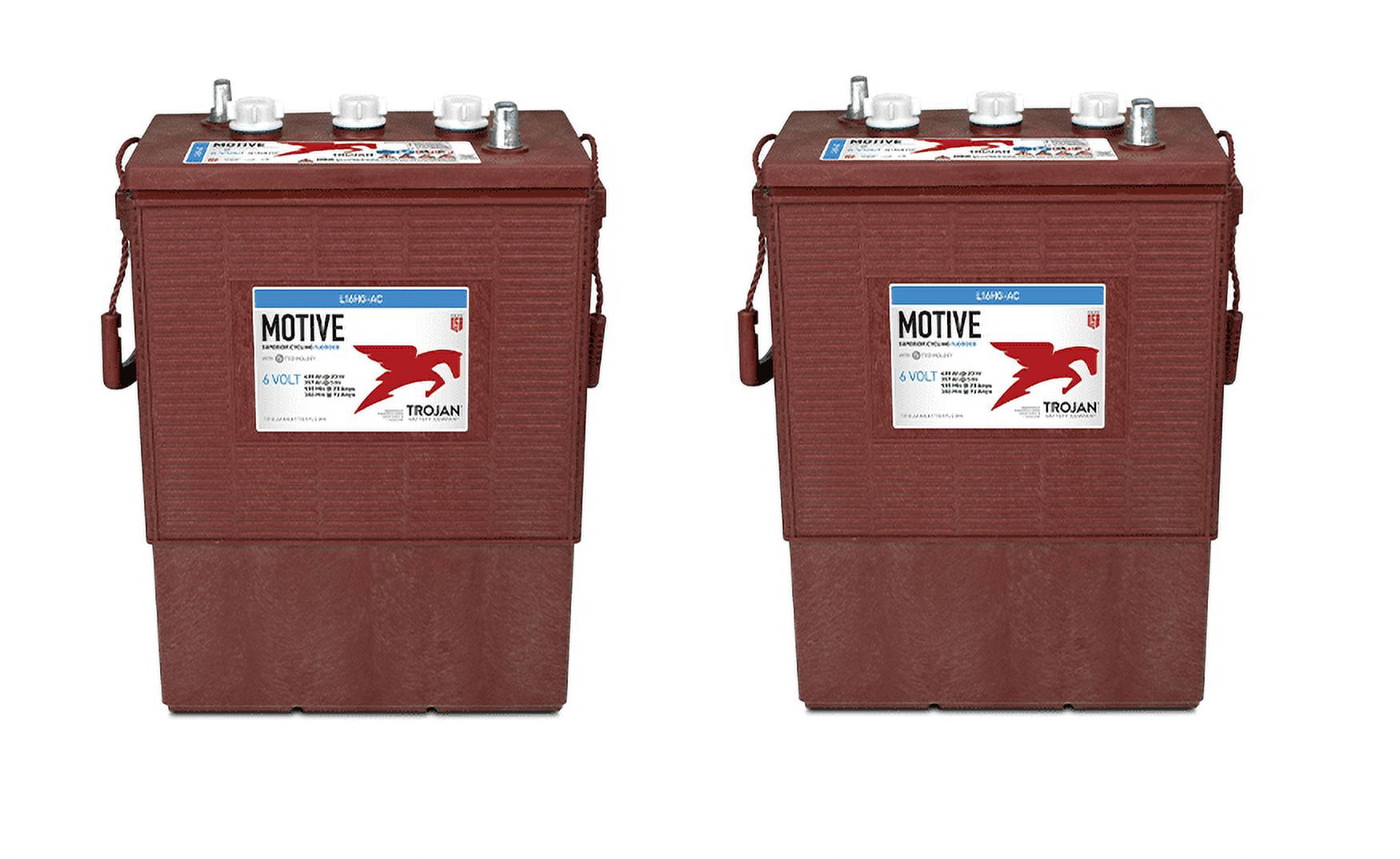 Trojan Motive L16HG-AC 435Ah 6VDC Group 903 Signature Deep-Cycle Flooded Battery X2