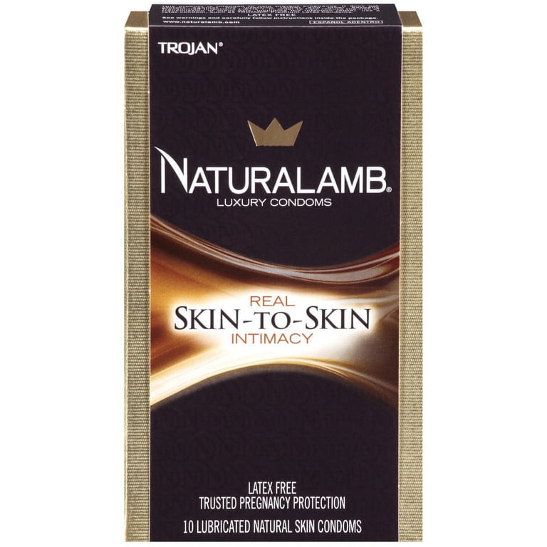 Trojan Naturalamb Natural Skin Lubricated Luxury Condoms Non-Latex