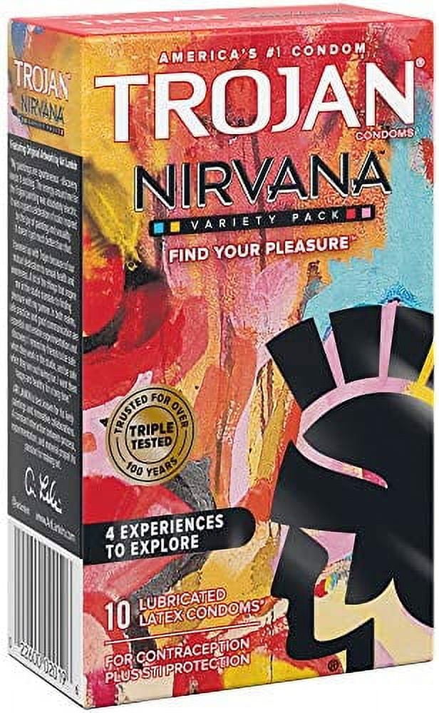 Trojan Nirvana Collection Condom Bundle with Lunamax Brass Pocket Case