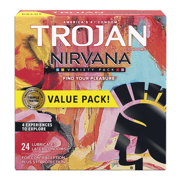 Trojan Nirvana Sensitivity Lubricated Collection Variety Pack