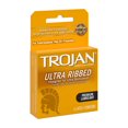 thumbnail image 1 of Trojan Stimulations Ultra Ribbed Lubricated Condom 3ct (Pack of 10), 1 of 5