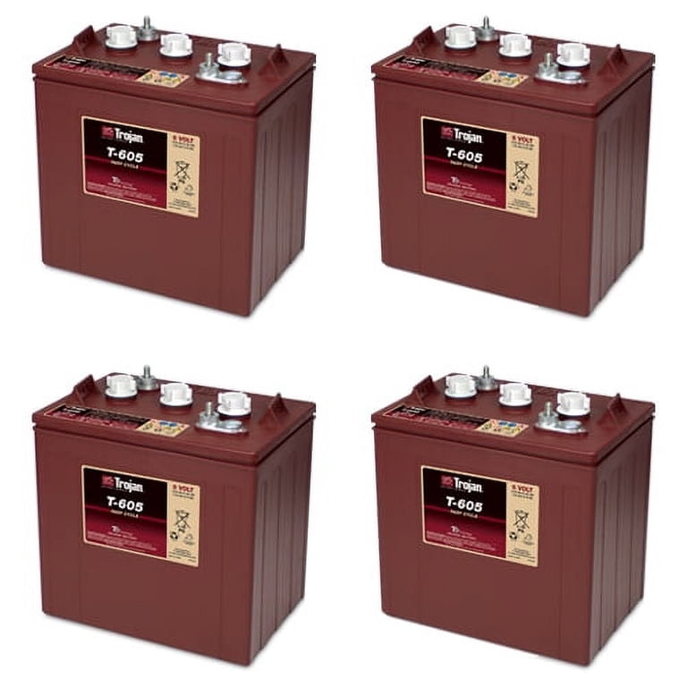 Trojan T-605 Deep Cycle Flooded Lead Acid 6 V Automotive Battery