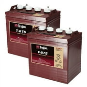 Trojan T-875 8V 170Ah Flooded Lead Acid GC2 Deep Cycle Battery x2