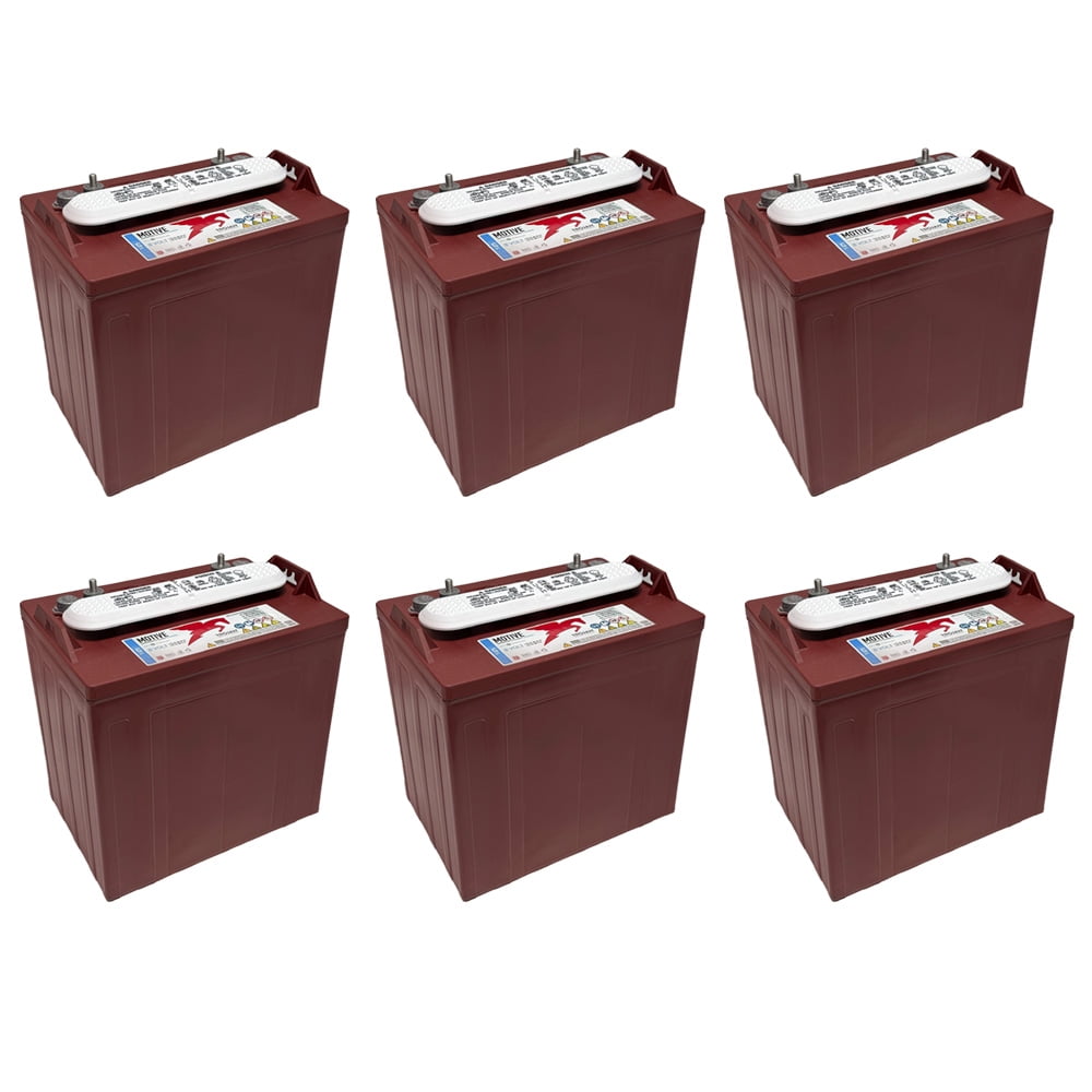 Trojan T-875 8V 170Ah Flooded Lead Acid GC2 Deep Cycle Battery x6