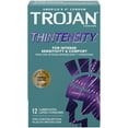 thumbnail image 1 of Trojan Thintensity Ultrasmooth Lubricated Condoms - 12 Count, 1 of 7