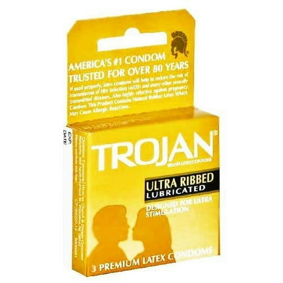 Trojan Ultra Ribbed 3`s