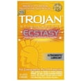 thumbnail image 1 of Trojan Ultra Ribbed Ecstasy Lubricated Condoms - 10 Count (Pack of 14), 1 of 1