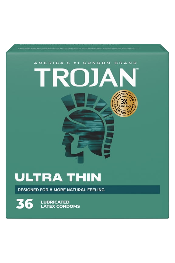 Ultra Thin Latex Lubricated Condoms for a More Natural Feeling, 36 Count