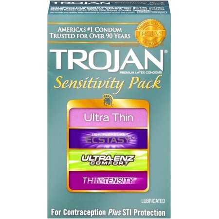 Trojan Ultra Thin Premium Lubricated Latex Condoms - 12 Ea, 6 Pack